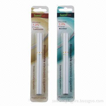 Disposable Electronic Cigarettes with Up to 600-puff/Inhalation, 350mAh Battery Capacity